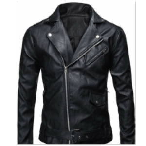 Men’s Black Biker Leather Jacket